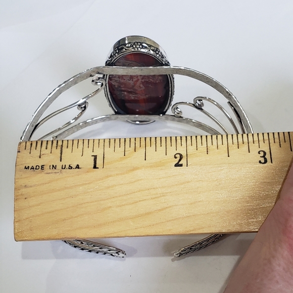 Red Jasper gemstone, 925 silver bracelet - Picture 11 of 16